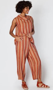 Bryn Walker Stripe Linen (Etta Tank) & Long Full Pant Set