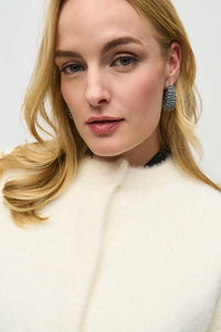 Joseph Ribkoff Sweater Knit Puff Sleeve Jacket