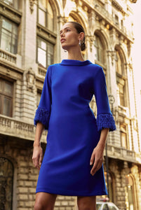 Joseph Ribkoff LDS Dress (Silky Knit & Novelty A-Line Dress)
