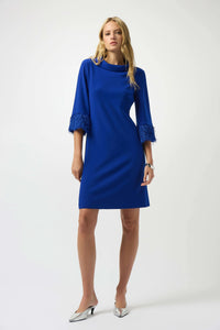Joseph Ribkoff LDS Dress (Silky Knit & Novelty A-Line Dress)