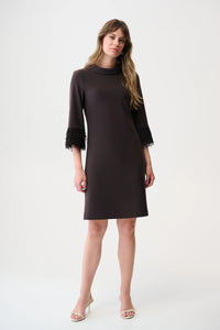 Joseph Ribkoff LDS Dress (Silky Knit & Novelty A-Line Dress)