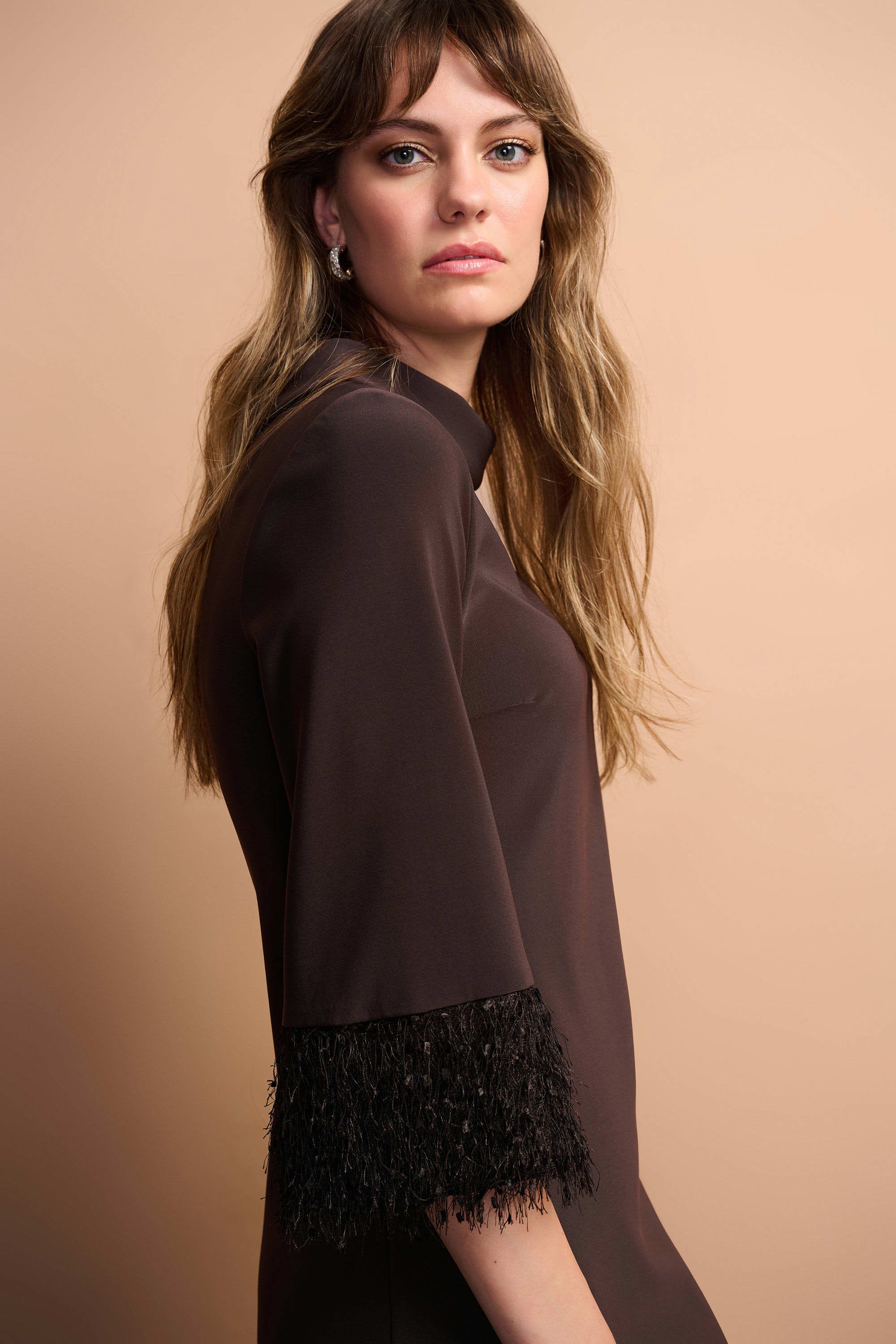 Joseph Ribkoff LDS Dress (Silky Knit & Novelty A-Line Dress)