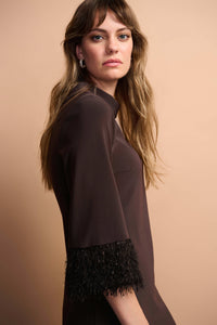 Joseph Ribkoff LDS Dress (Silky Knit & Novelty A-Line Dress)