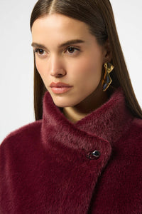 Joseph Ribkoff Bonded Faux Fur Suede Jacket