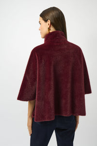 Joseph Ribkoff Bonded Faux Fur Suede Jacket