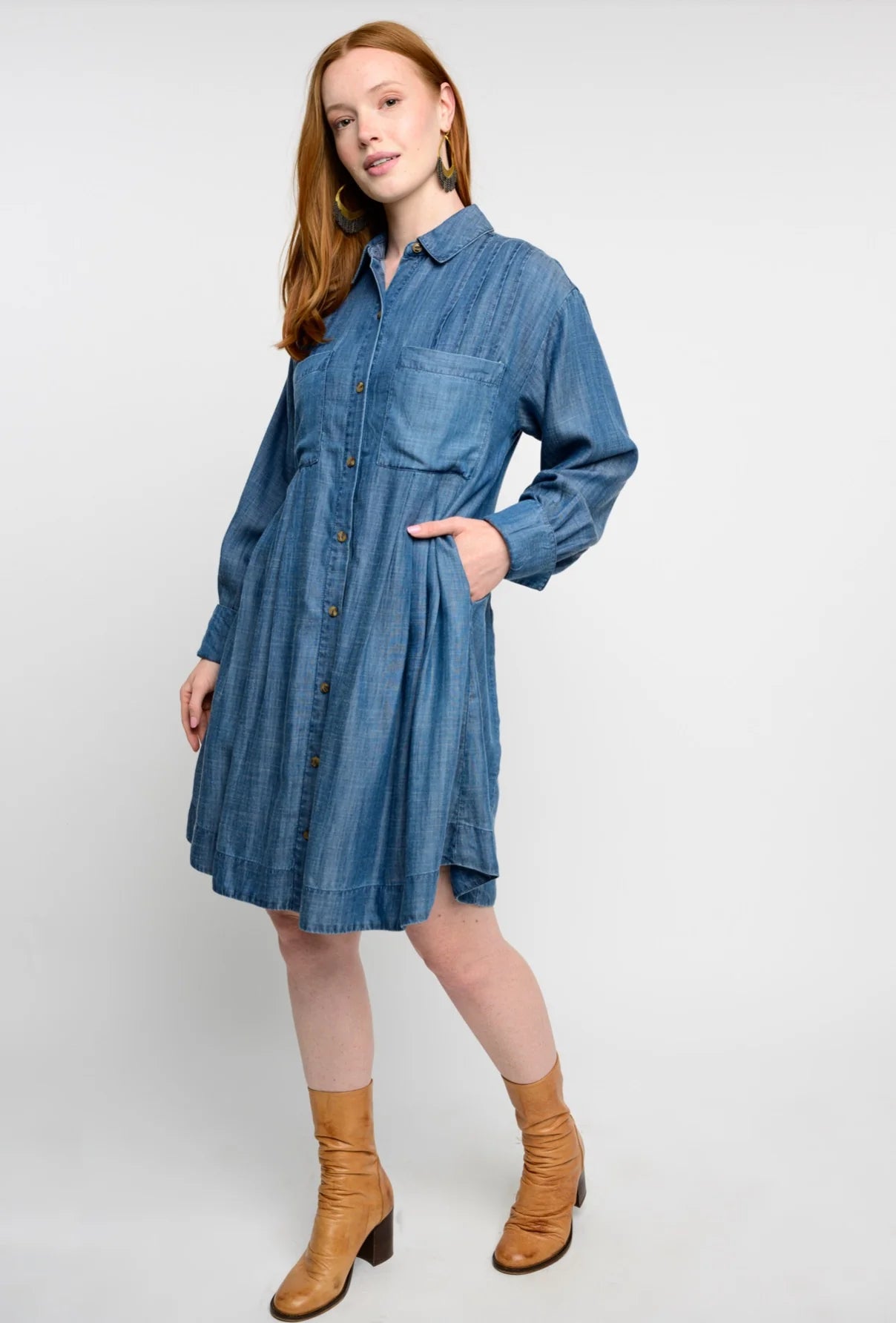 uncle frank denim dress Light Blue Denim