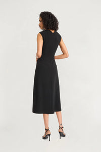 Luxely "Justice" Ruching Midi with Gold Detail
