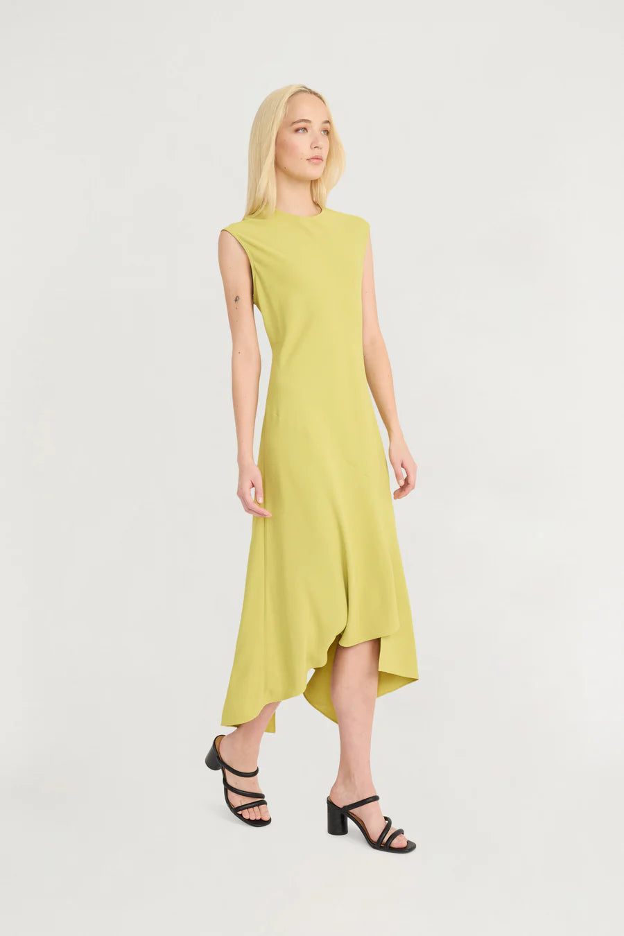 Luxely "Khai" Extended Cap Asymmetrical Midi