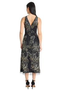 Maggy London "Constance" Midi Sheath Dress in Enchantment Mesh