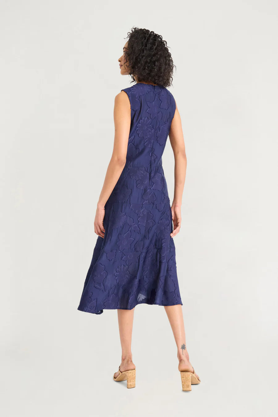 Luxely "Mercy" Jacquard Midi Dress