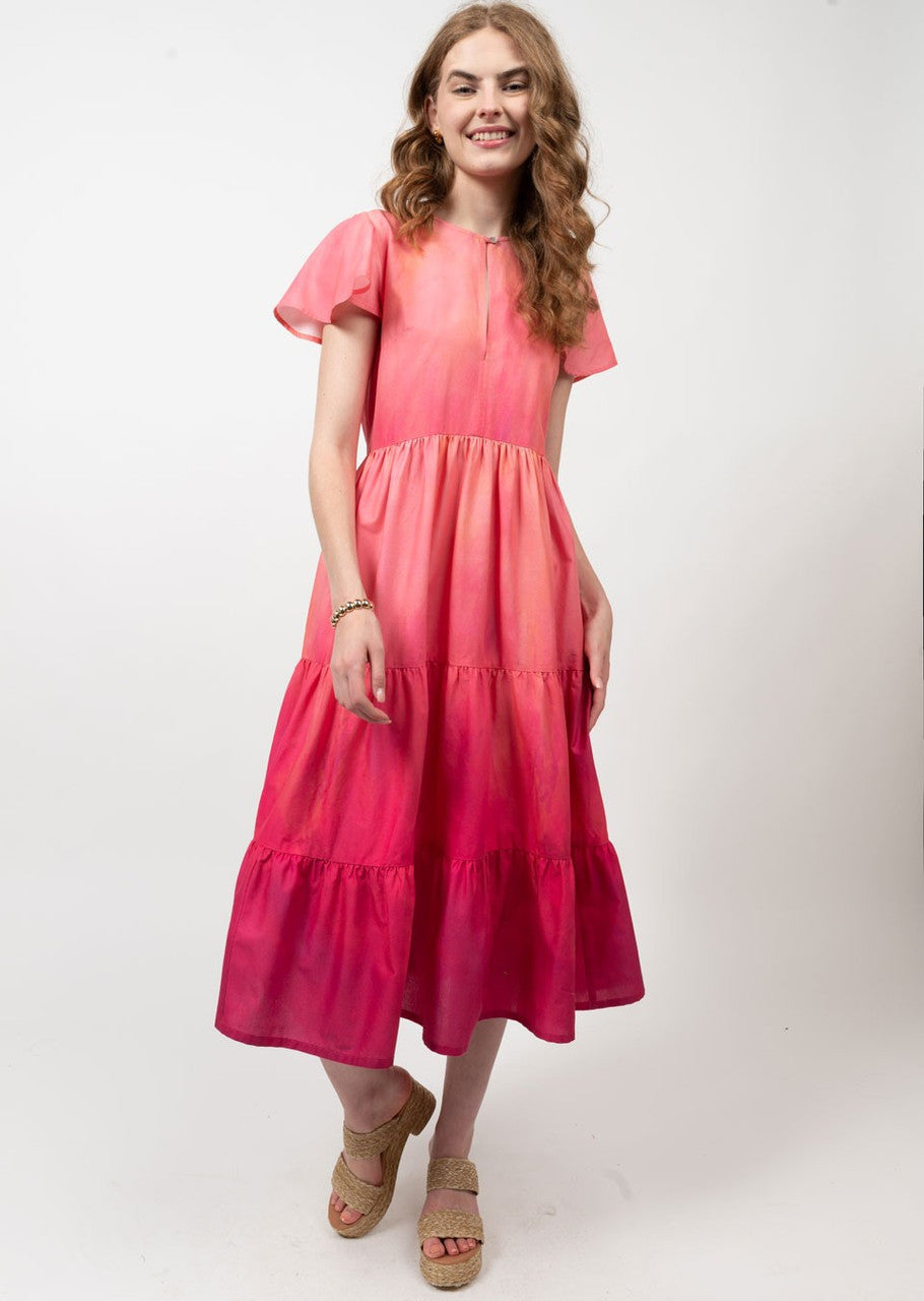IVY JANE/UNCLE FRANK Ombre Midi Dress