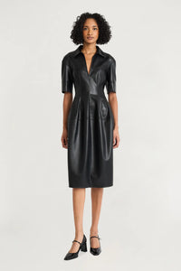 Luxely "Zephyr" Collard Short Sleeve Midi