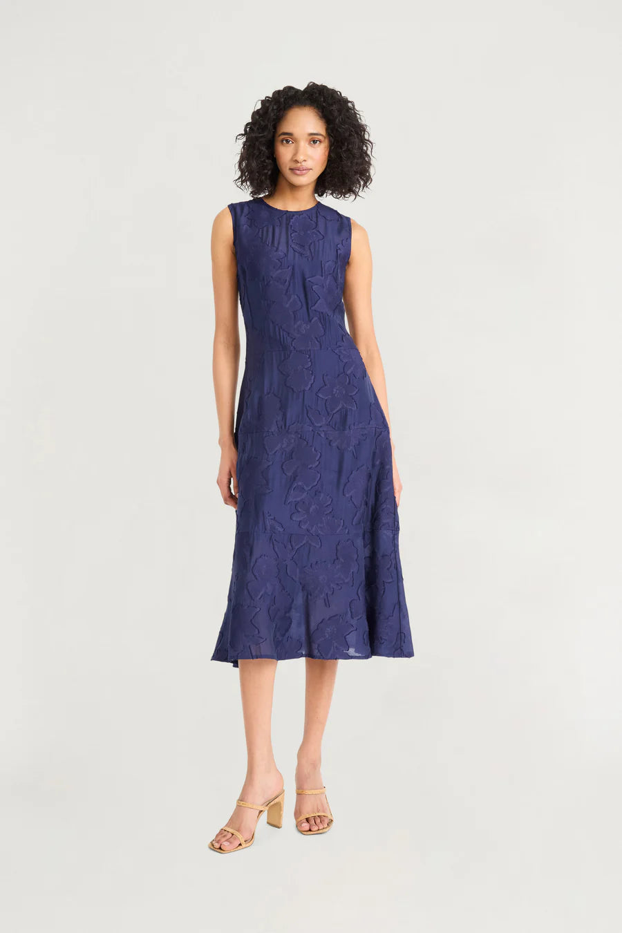 Luxely "Mercy" Jacquard Midi Dress
