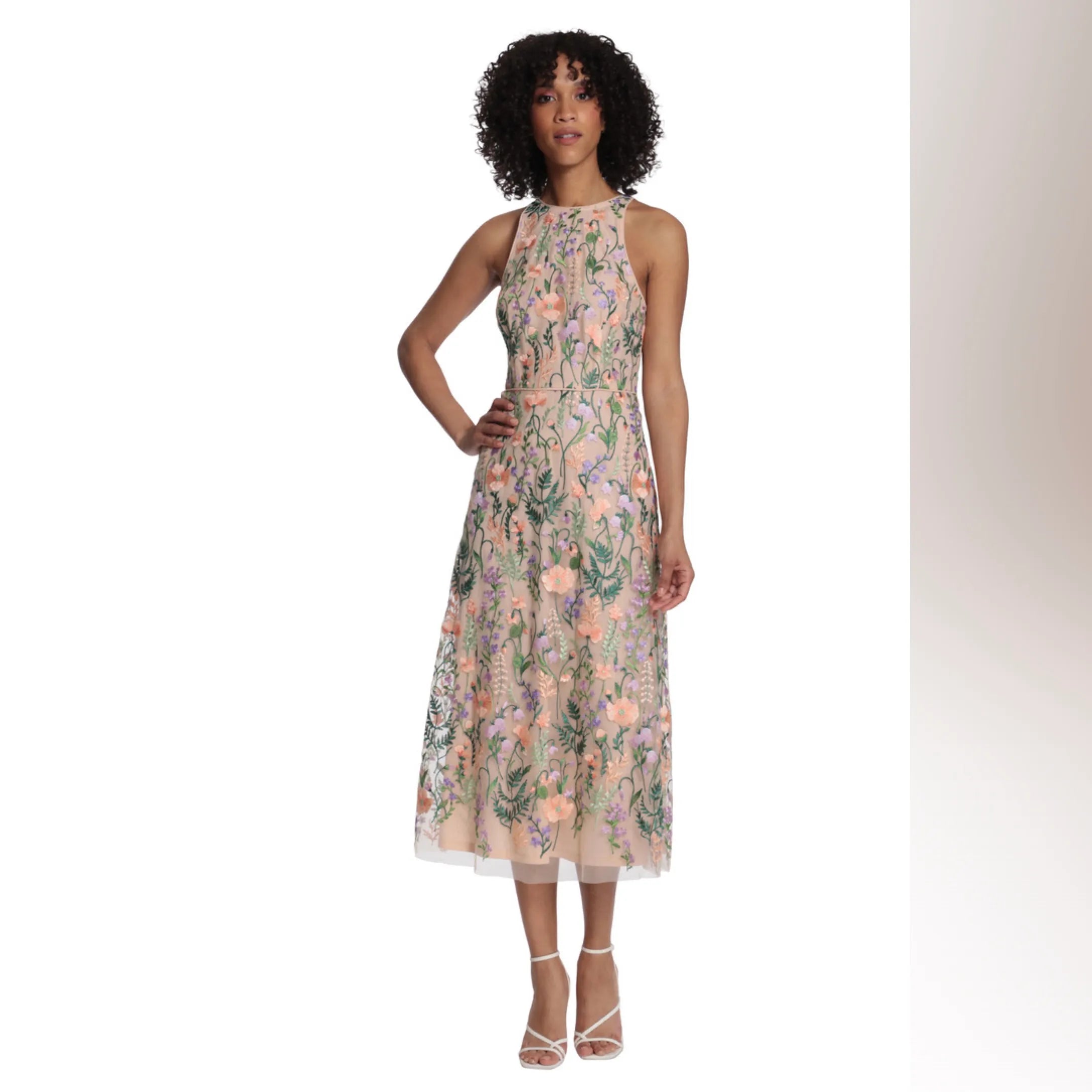 Maggy London Embroidered Halter Midi Dress Trendy Twist Boutique Maggy London Embroidered Halter Midi Dress Trendy Twist Boutique
