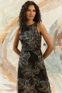 Maggy London "Constance" Midi Sheath Dress in Enchantment Mesh