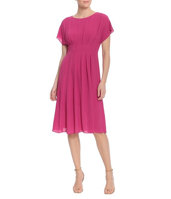 London Times Crepe Midi Dress
