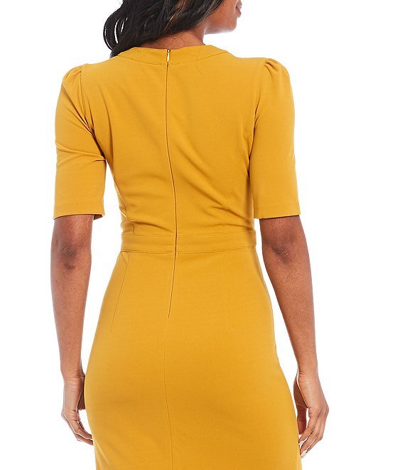 Donna Morgan Puff Sleeve Stretch Crepe Midi Dress Trendy Twist Boutique Donna Morgan Puff Sleeve Stretch Crepe Midi Dress Trendy Twist Boutique