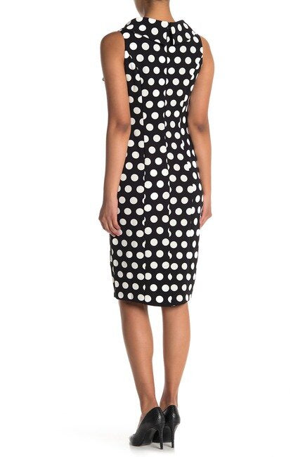 London Times Bateau Neck Polka Dot Sheath Dress Trendy Twist Boutique London Times Bateau Neck Polka Dot Sheath Dress Trendy Twist Boutique