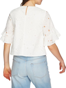 1 state ruffle sleeve top deals