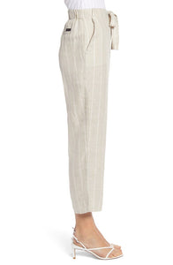 Sanctuary Clothing The Shayne Stripe Tie Waist Linen Pants