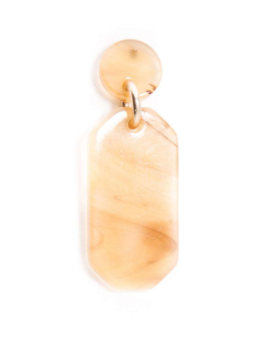 Zenzii Hexagon Drop Earrings
