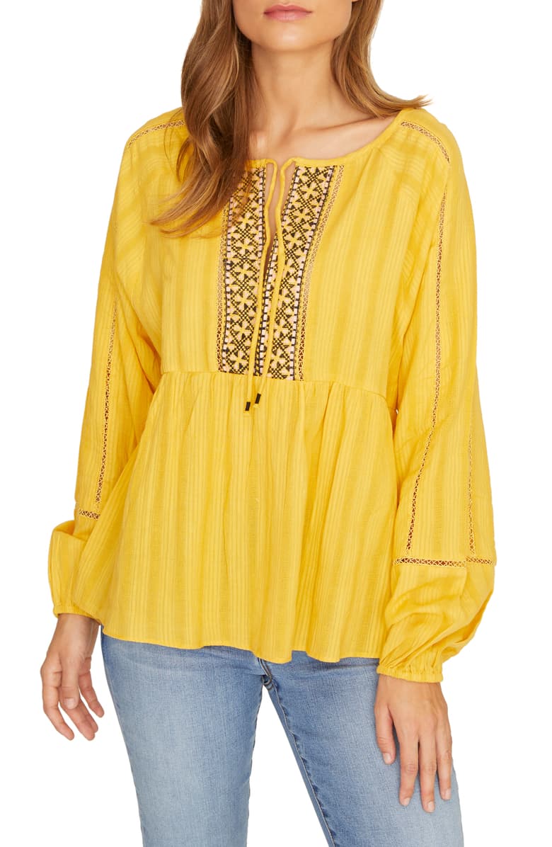 Sanctuary Summer Embroidered Top