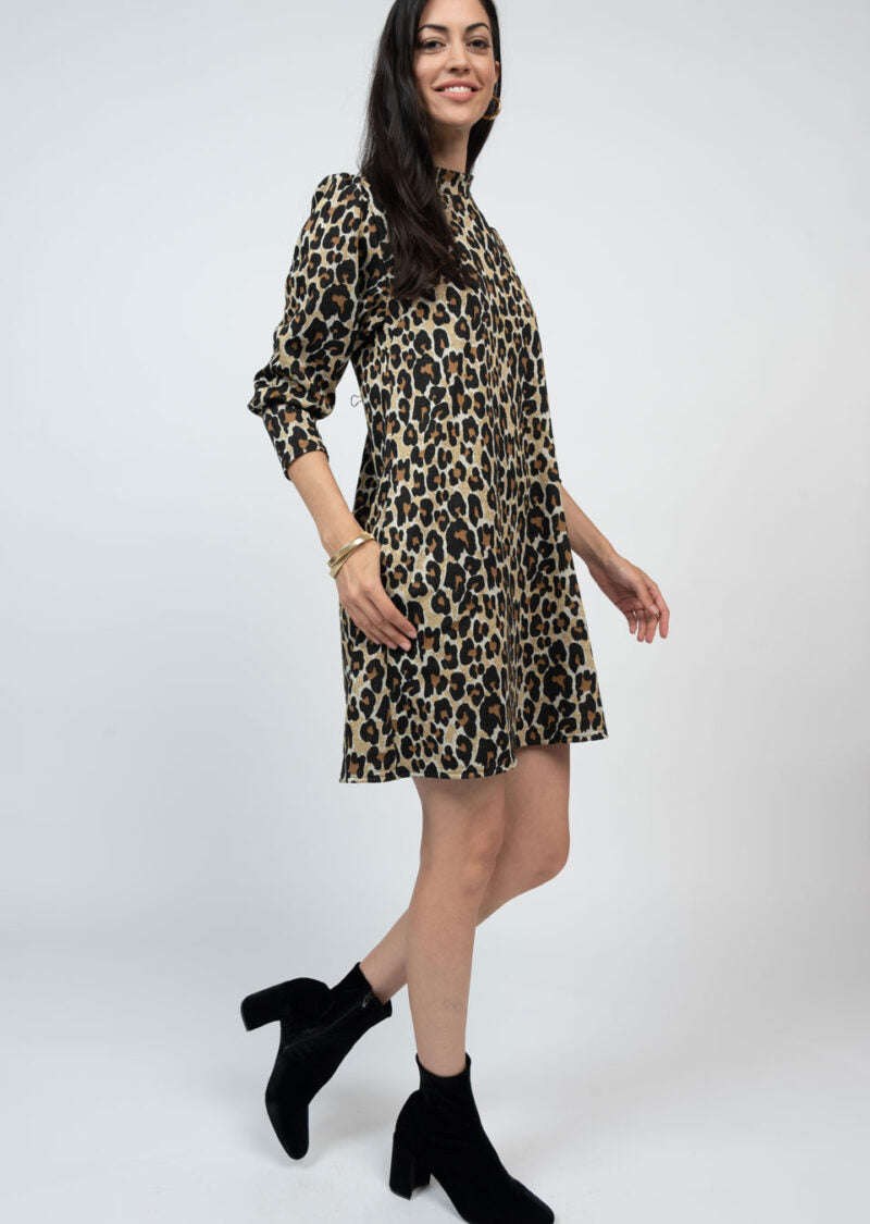 Uncle Frank Metallic Leopard Knit Dress Trendy Twist Boutique Uncle Frank Metallic Leopard Knit Dress Trendy Twist Boutique