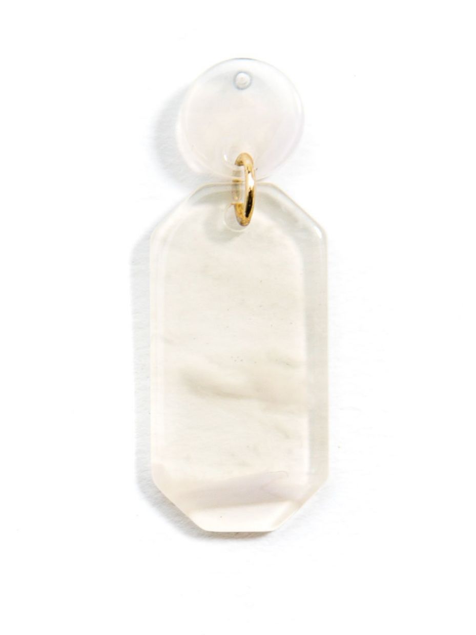 Zenzii Hexagon Drop Earrings