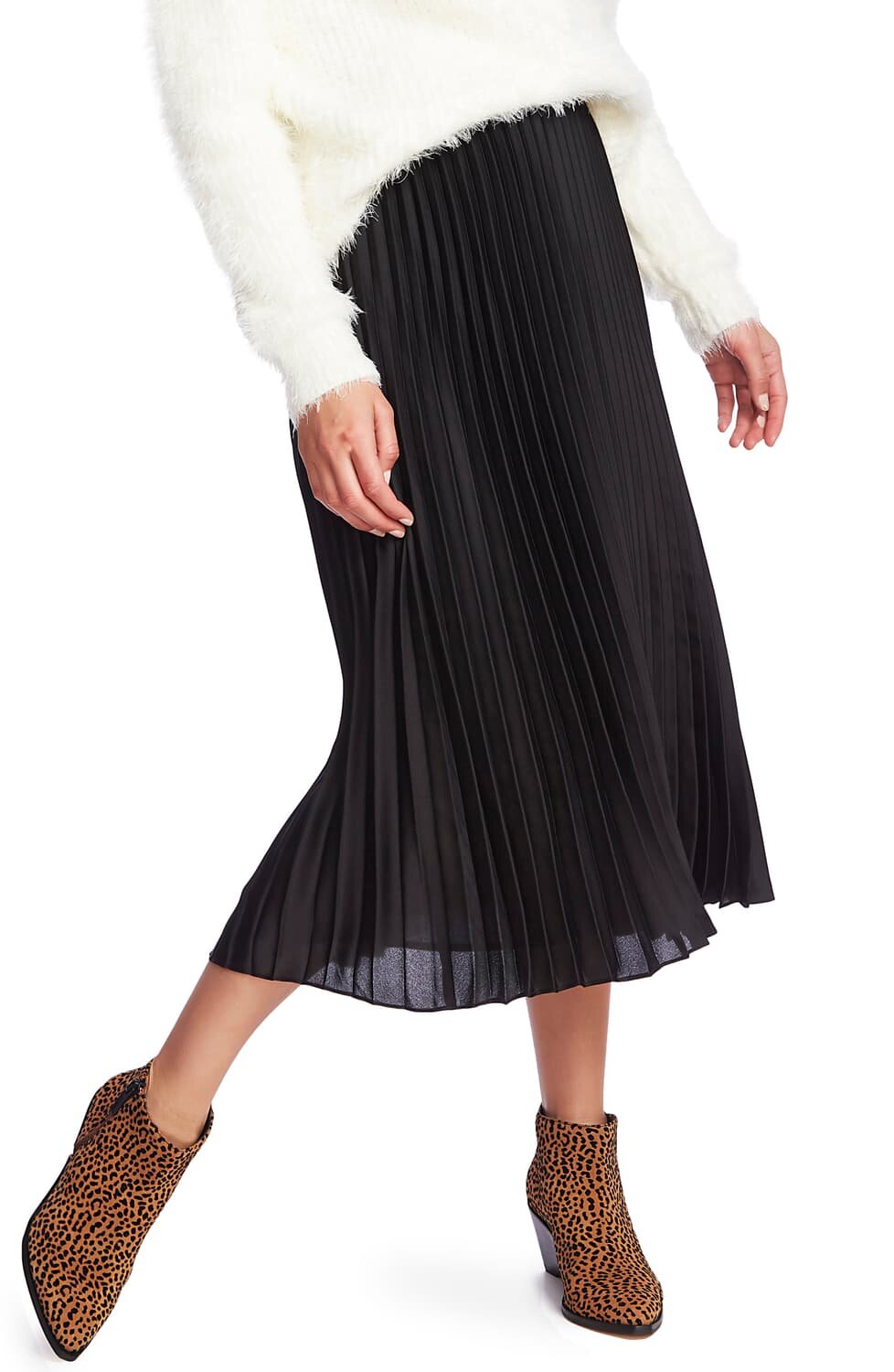 1. State Pleated Midi Skirt