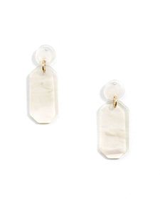 Zenzii Hexagon Drop Earrings
