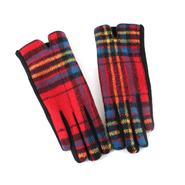 Pretty Persuasions Plaid Gloves