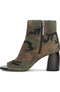 Sanctuary Rock Camo Open Toe Bootie