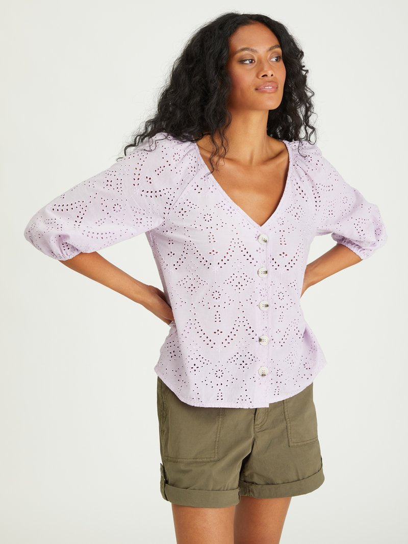Sanctuary Clothing Modern Button Front Top