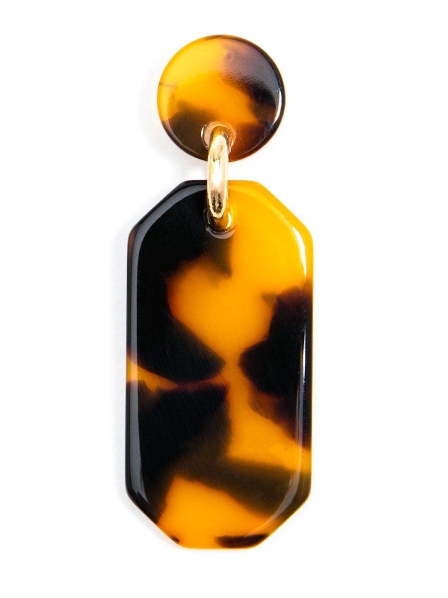 Zenzii Hexagon Drop Earrings