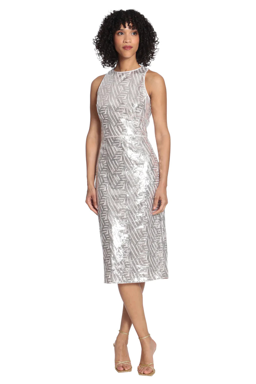 Maggy London "Jamie" Sequins Midi Dress