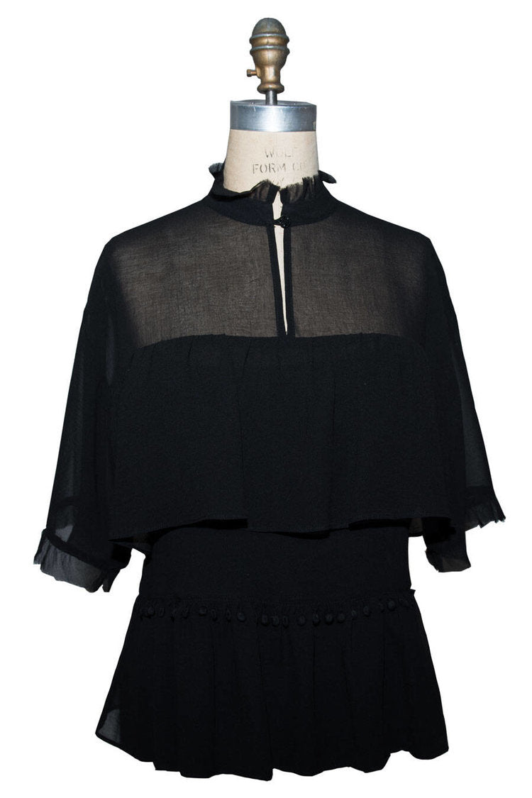 Ivy Jane Ruffle Bust and Hem Top  With Short Sleeves