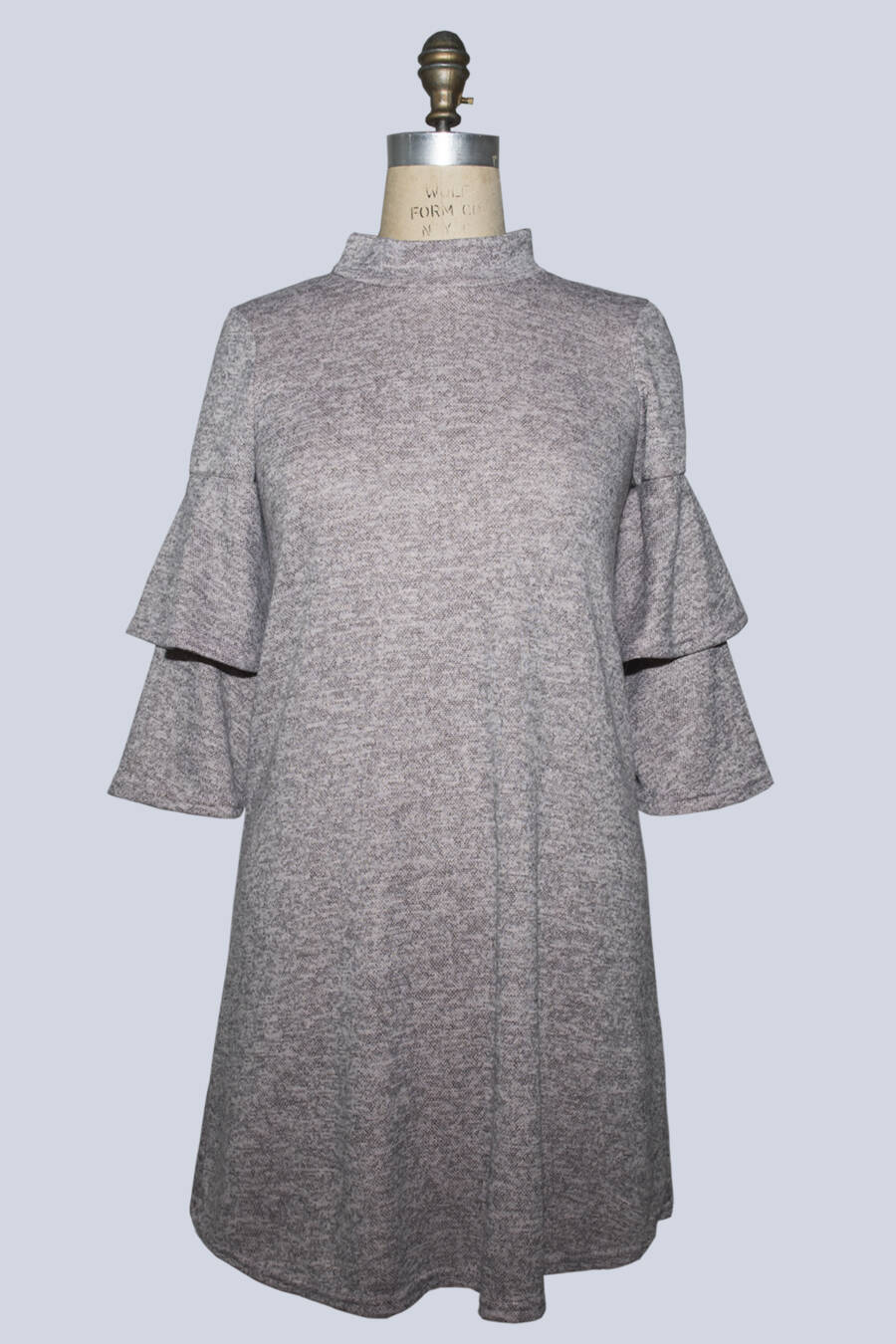 Uncle Frank Tier Flounce Sleeve Dress
