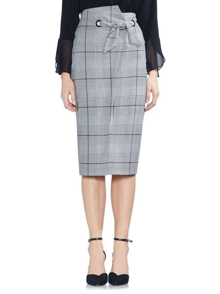 Vince Camuto Highwaisted Glen Plaid Skirt