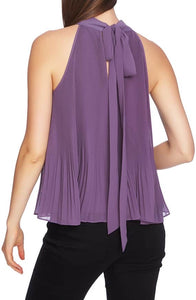 1. State Pleated Chiffon Top