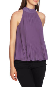 1. State Pleated Chiffon Top