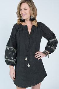 Ivy Jane Black Stripe Tunic Dress