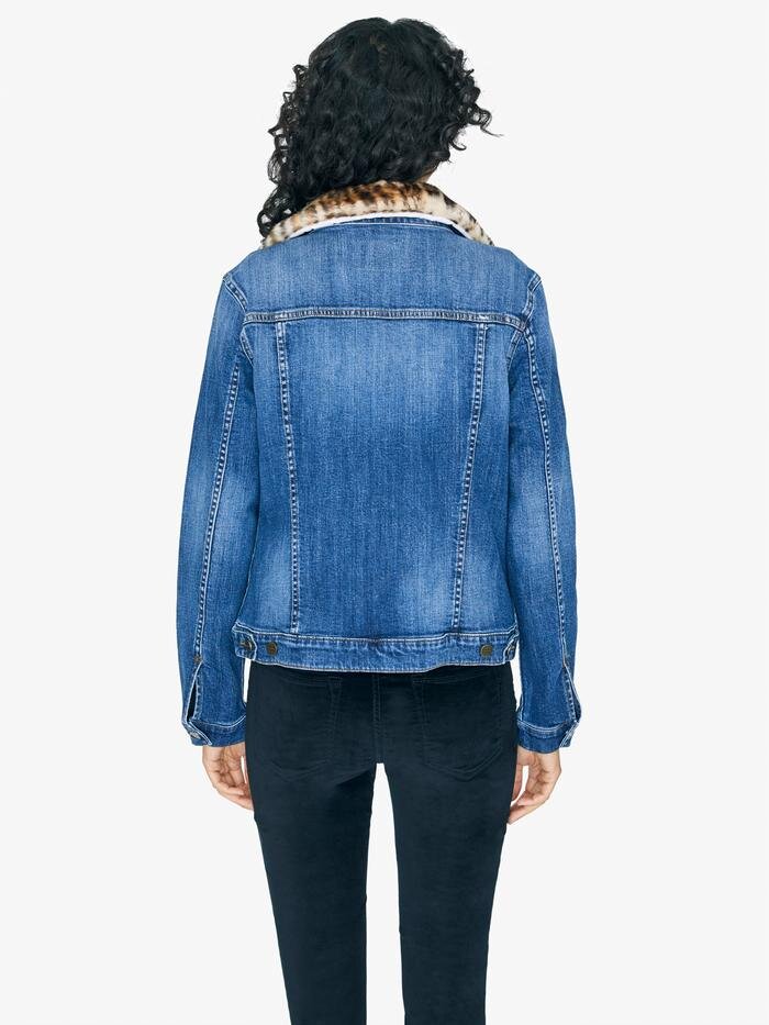 Levi's leopard denim jacket sales
