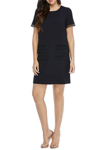 Maggy London Women's Short Sleeve Mystic Crepe Dress