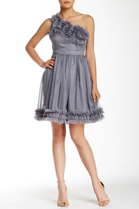 Ryu Ruffle Shoulder Dress