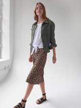 Sanctuary Clothing Everyday Midi Skirt Modern Spots