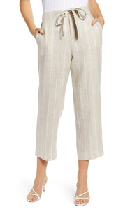 Sanctuary Clothing The Shayne Stripe Tie Waist Linen Pants