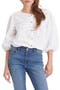 Sanctuary Clothing Sugar Front Button Eyelet Blouse