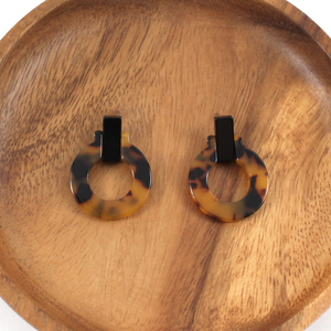 Pretty Persuasion Resin Leopard Earrings