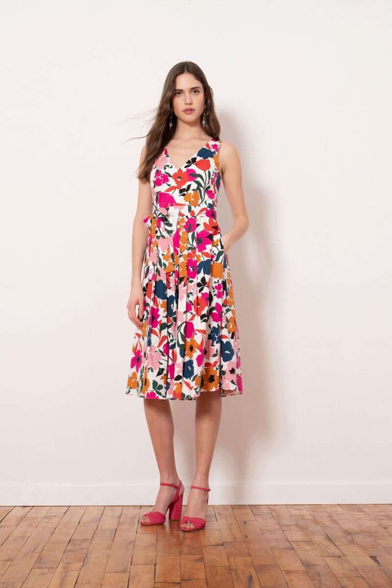 Donna Morgan Shani Pleated Dress