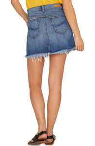 Sanctuary Sunny Distressed Denim Miniskirt